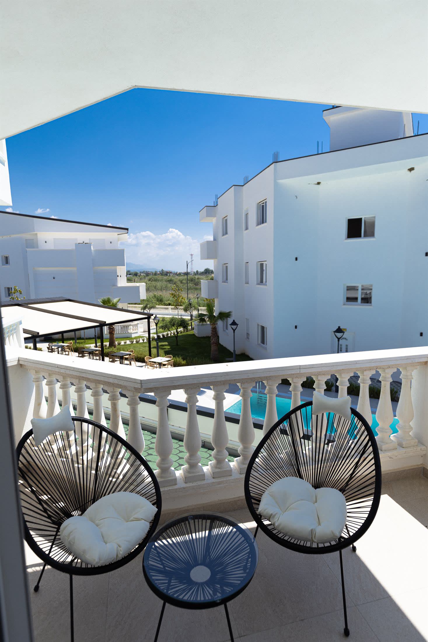 Deluxe room balcony at Sirena Garden Resort